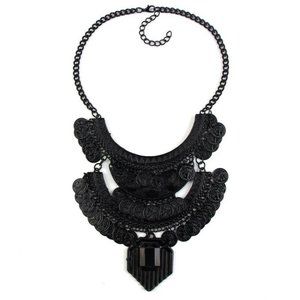 LA Fatima Women Black Long Style Handmade Jewelry